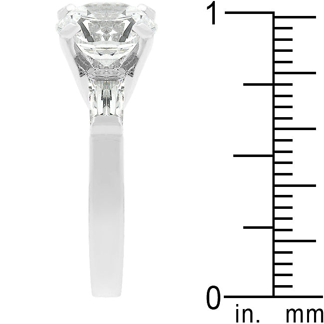 Refined Whisper Signature Edit Classic Triple White Engagement Ring - Friggin Jewelry Fashion