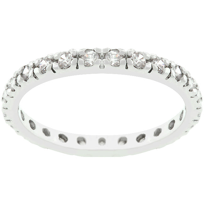 Twilight Drama Icon Series Clear Cubic Zirconia Eternity Ring - Friggin Jewelry Fashion