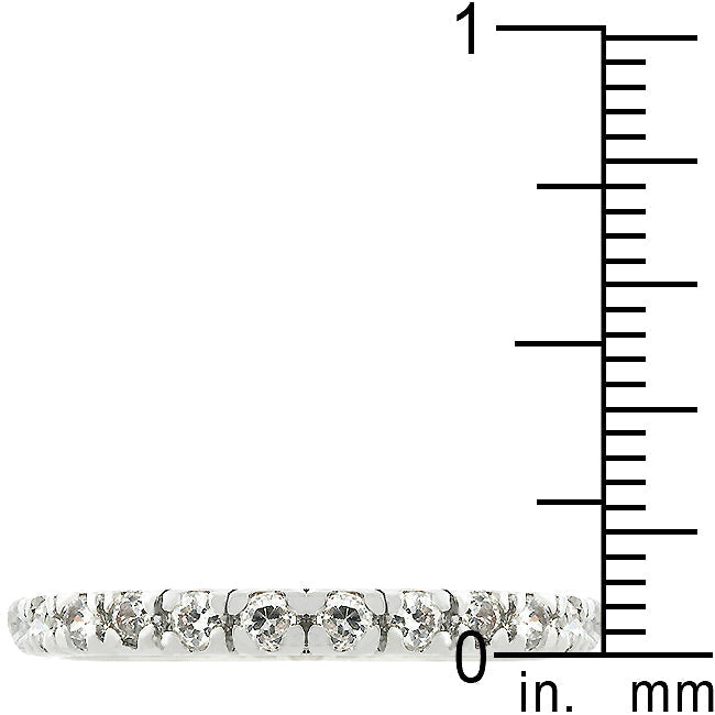 Twilight Drama Icon Series Clear Cubic Zirconia Eternity Ring - Friggin Jewelry Fashion