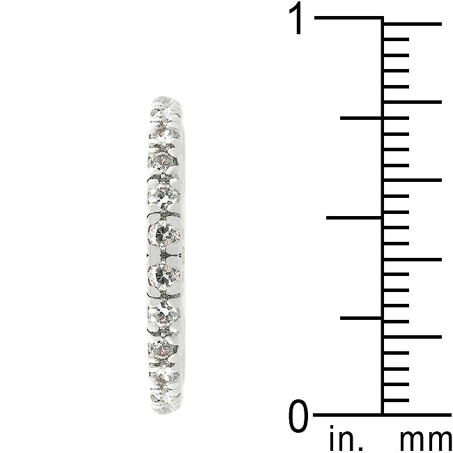 Twilight Drama Icon Series Clear Cubic Zirconia Eternity Ring - Friggin Jewelry Fashion