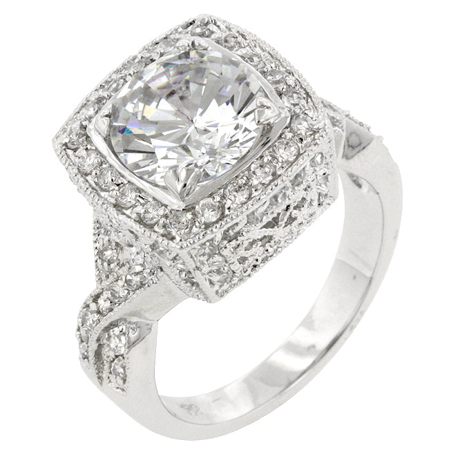 Clever Spark Modern Line Palisades Classic Clear Ring - Friggin Jewelry Fashion