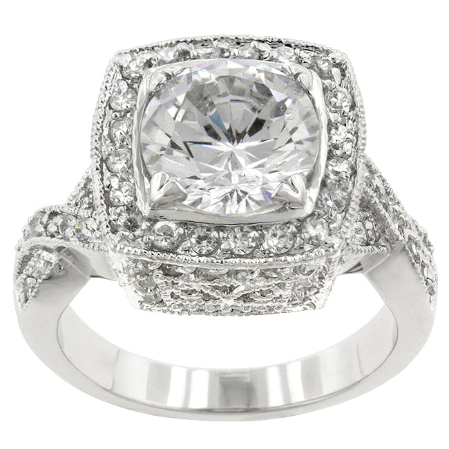 Clever Spark Modern Line Palisades Classic Clear Ring - Friggin Jewelry Fashion