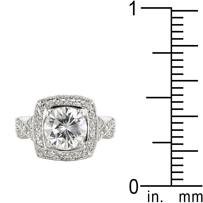 Clever Spark Modern Line Palisades Classic Clear Ring - Friggin Jewelry Fashion