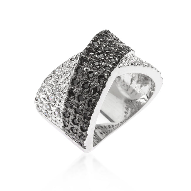 Studio Edge Signature Edit Cross Pattern Cocktail Ring - Friggin Jewelry Fashion