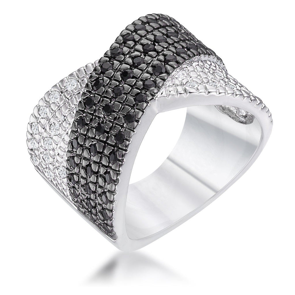 Studio Edge Signature Edit Cross Pattern Cocktail Ring - Friggin Jewelry Fashion