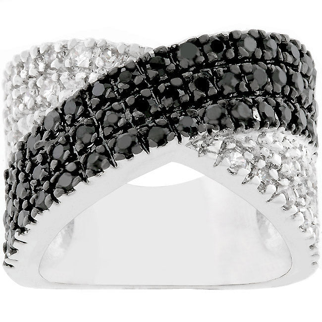 Studio Edge Signature Edit Cross Pattern Cocktail Ring - Friggin Jewelry Fashion