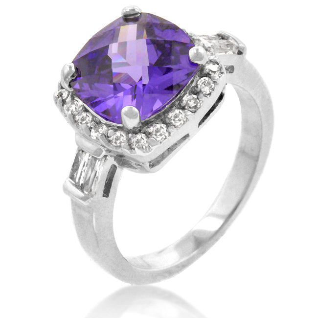 Cheeky Chic Refined Line Midnight Amethyst Ring - Friggin Jewelry Fashion