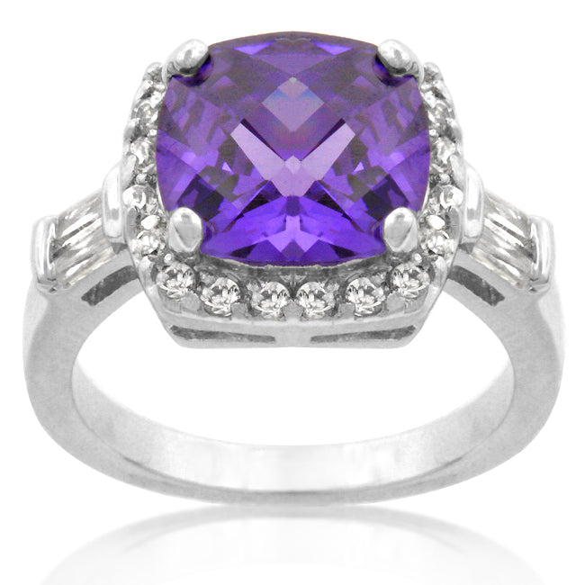 Cheeky Chic Refined Line Midnight Amethyst Ring - Friggin Jewelry Fashion