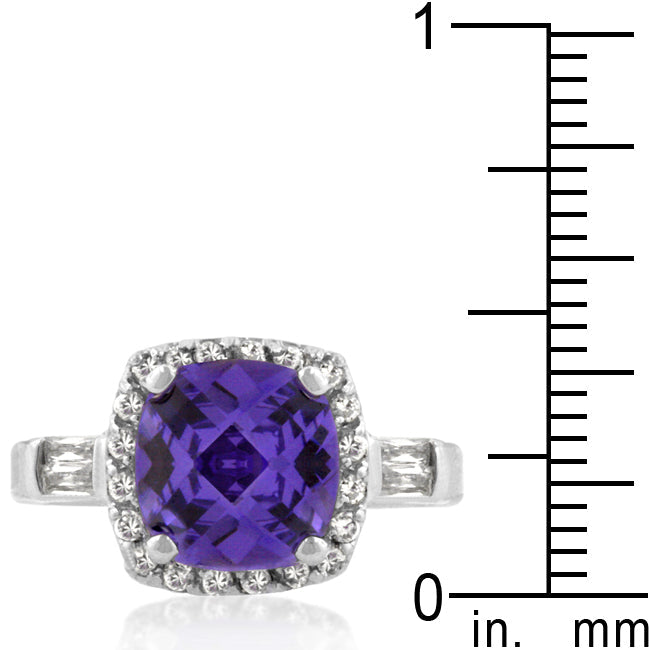 Cheeky Chic Refined Line Midnight Amethyst Ring - Friggin Jewelry Fashion
