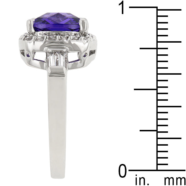 Cheeky Chic Refined Line Midnight Amethyst Ring - Friggin Jewelry Fashion