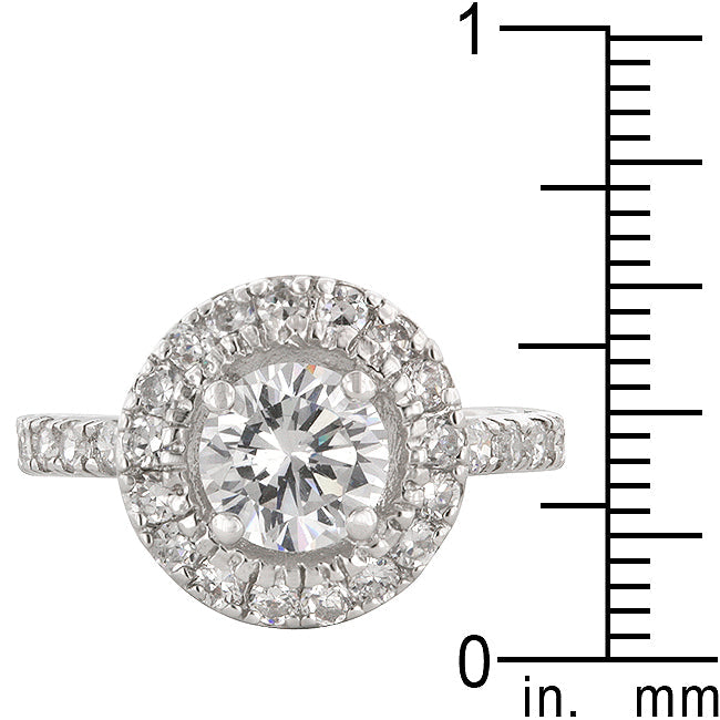 Striking Glow Modern Edit Rhodium Plated Majestic Ring - Friggin Jewelry Fashion