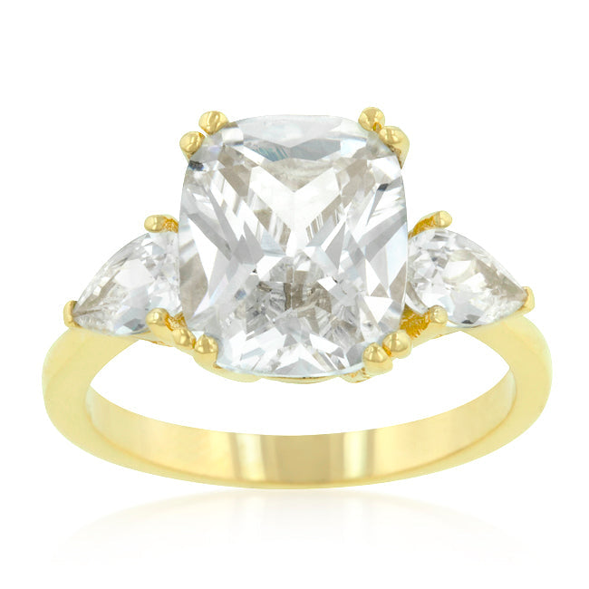 Polished Classic Heritage Line Radiant Cut Engagement Triplet - Friggin Jewelry Fashion