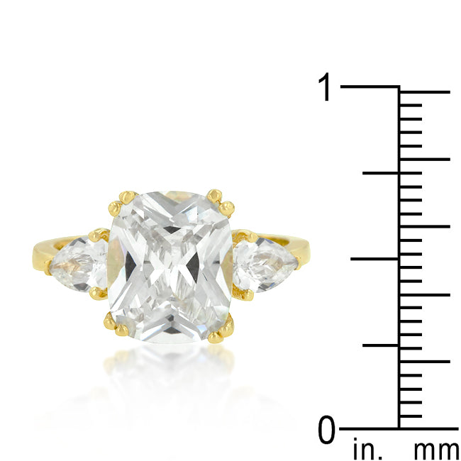 Polished Classic Heritage Line Radiant Cut Engagement Triplet - Friggin Jewelry Fashion