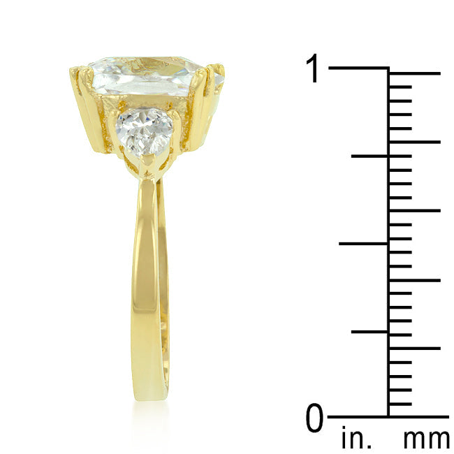 Polished Classic Heritage Line Radiant Cut Engagement Triplet - Friggin Jewelry Fashion