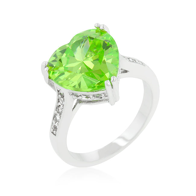 Playful Drama Studio Line Apple Green Heart Ring - Friggin Jewelry Fashion