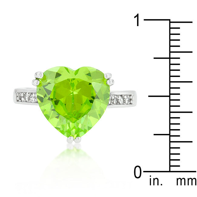 Playful Drama Studio Line Apple Green Heart Ring - Friggin Jewelry Fashion