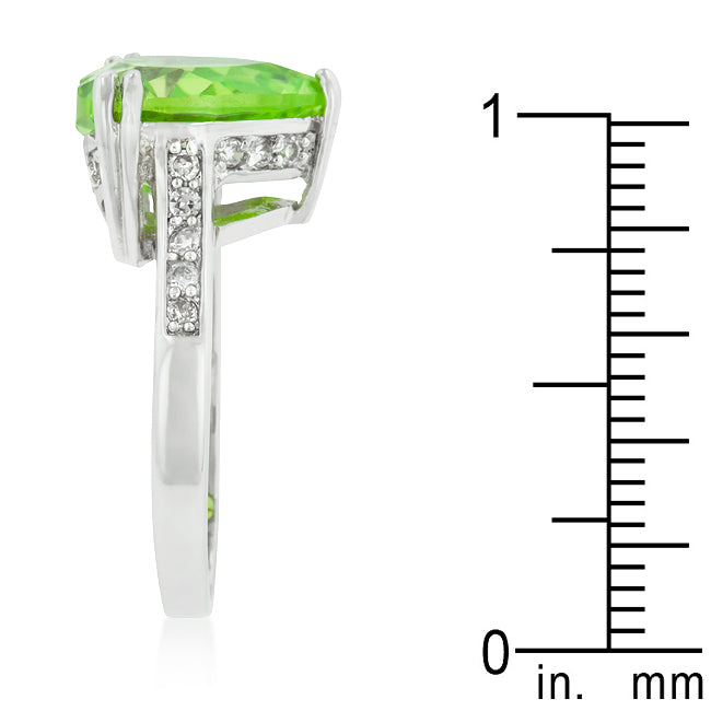 Playful Drama Studio Line Apple Green Heart Ring - Friggin Jewelry Fashion