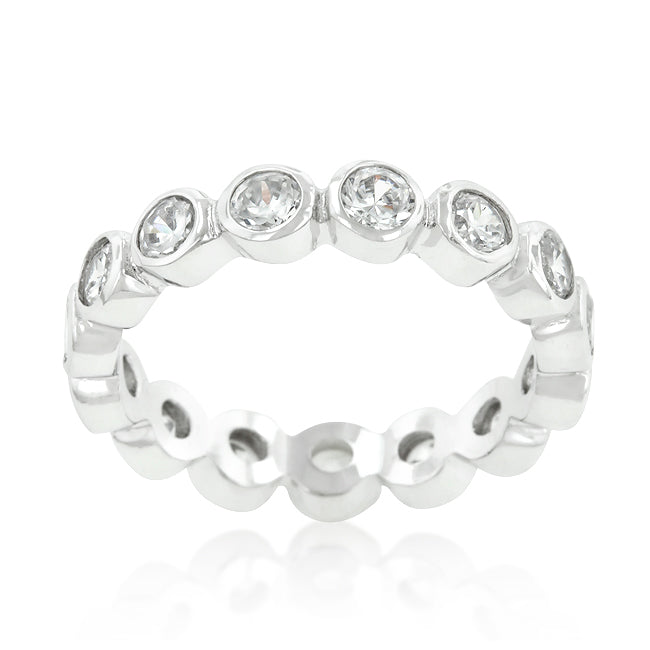 Polished Play Signature Line Linked Bezel Eternity Band - Friggin Jewelry Fashion