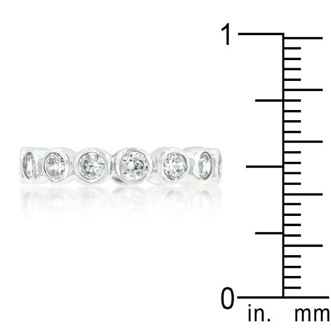 Polished Play Signature Line Linked Bezel Eternity Band - Friggin Jewelry Fashion