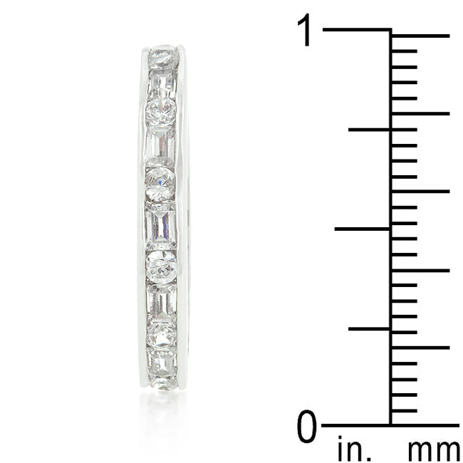 Everyday Whisper Icon Edit Alternating Cubic Zirconia Eternity Band - Friggin Jewelry Fashion