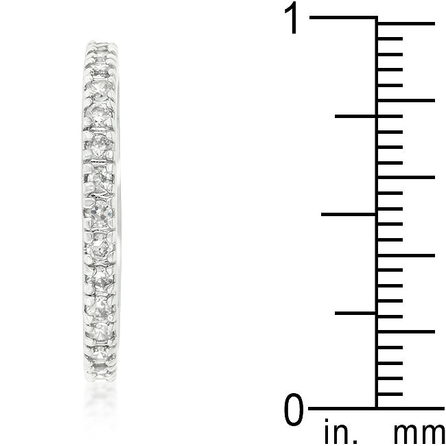 Modern Spark Heritage Edit Delicate Cubic Zirconia Eternity Band - Friggin Jewelry Fashion