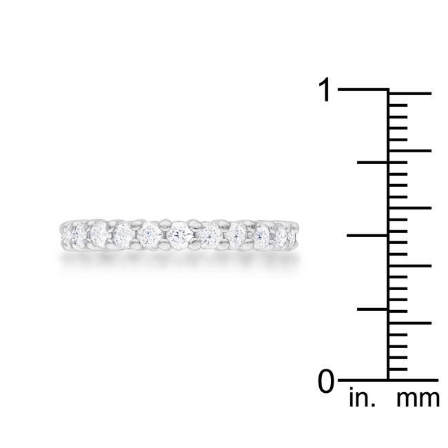 Dazzling Edge Timeless Series Cubic Zirconia Eternity Band - Friggin Jewelry Fashion