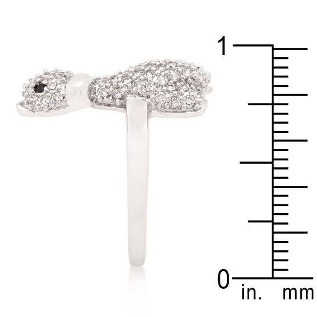 Smart Spark Modern Classic Cubic Zirconia Giraffe Ring - Friggin Jewelry Fashion