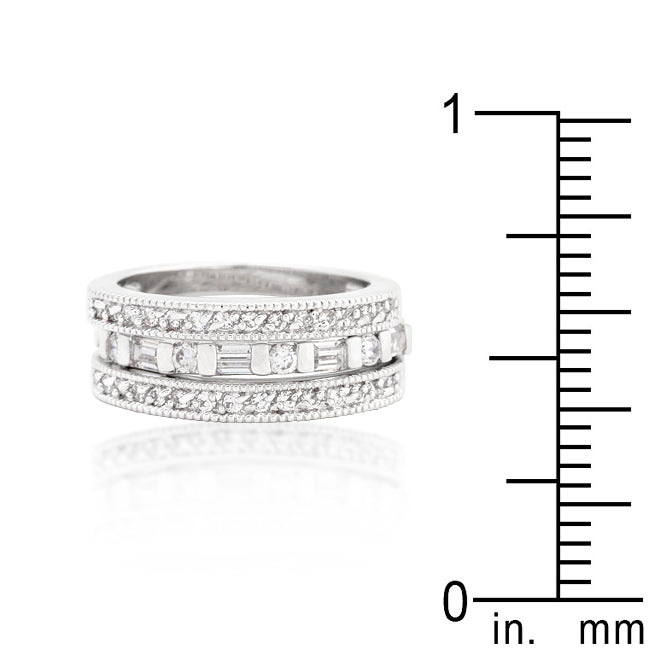 Bold Obsession Signature Line Simple Cubic Zirconia Ring Set - Friggin Jewelry Fashion