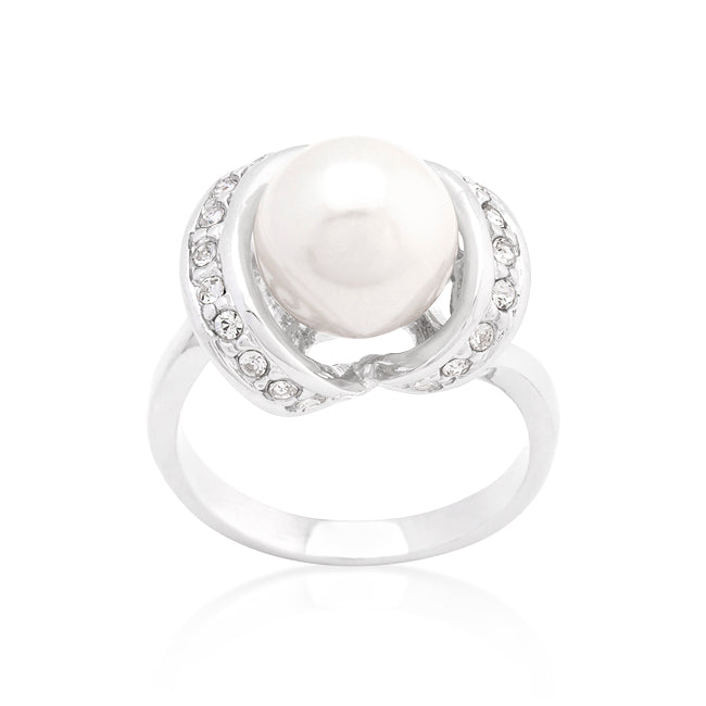 Little Luxuries Signature Edit Single Pearl Cocktail Ring - Friggin Jewelry Fashion