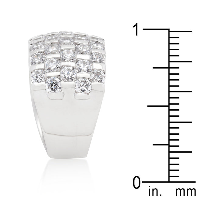 Essential Icon Classic Series Channel Set Princess Cut Ring - Friggin Jewelry Fashion