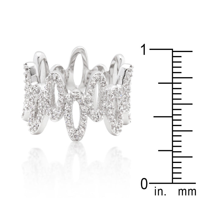 Irresistible Whisper Signature Edit Cubic Zirconia Oval Fashion Ring - Friggin Jewelry Fashion