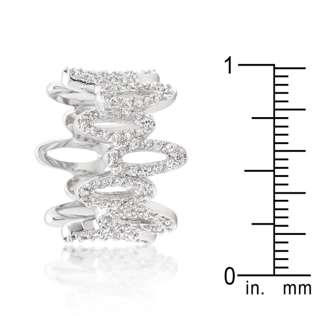 Irresistible Whisper Signature Edit Cubic Zirconia Oval Fashion Ring - Friggin Jewelry Fashion