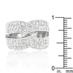 Striking Glow Modern Edit Cubic Zirconia Knot Ring - Friggin Jewelry Fashion Winter