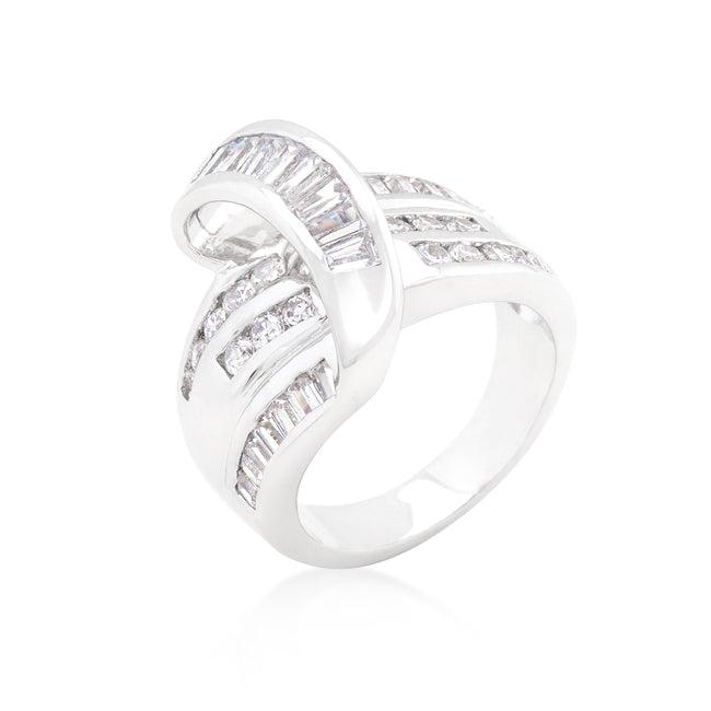 Gallery Form Heritage Edit Channel Set Overlap Ring - Friggin Jewelry Fashion