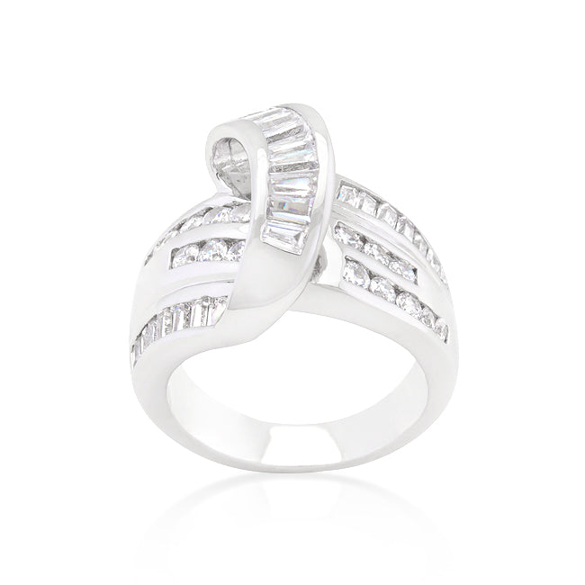 Gallery Form Heritage Edit Channel Set Overlap Ring - Friggin Jewelry Fashion