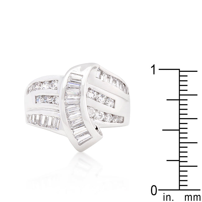 Gallery Form Heritage Edit Channel Set Overlap Ring - Friggin Jewelry Fashion