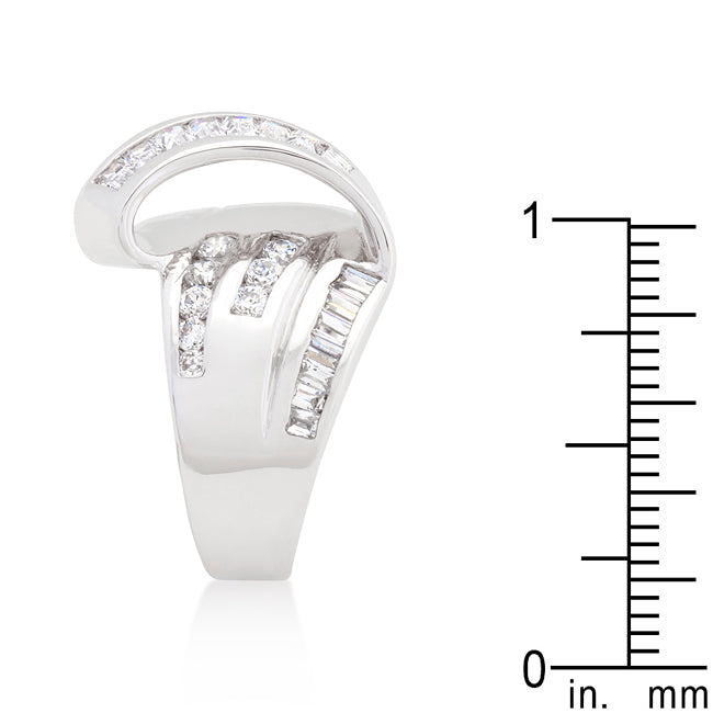 Gallery Form Heritage Edit Channel Set Overlap Ring - Friggin Jewelry Fashion