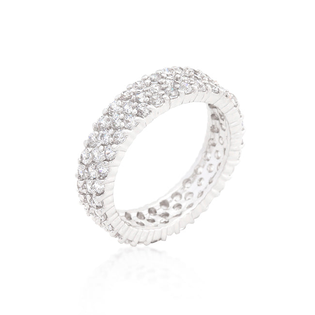 Golden Icon Signature Line Pave Eternity Ring - Friggin Jewelry Fashion