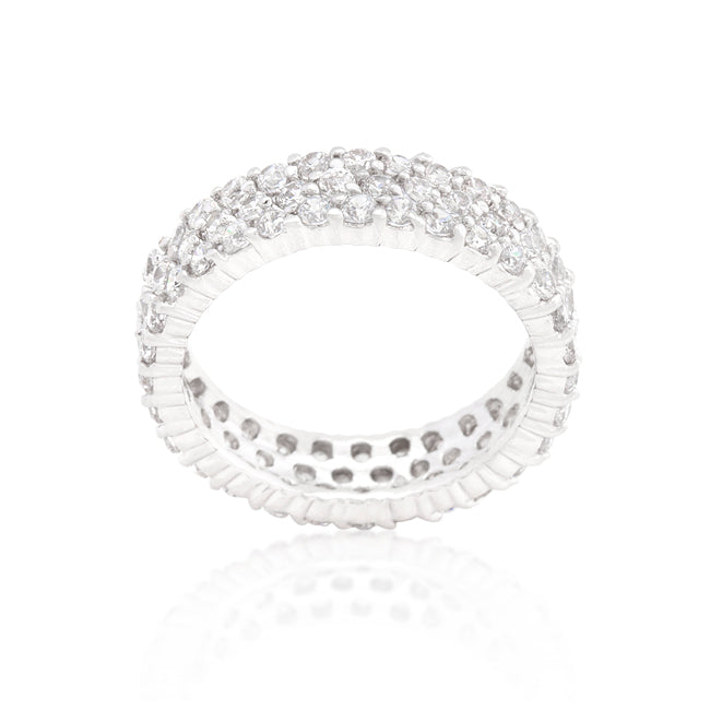 Golden Icon Signature Line Pave Eternity Ring - Friggin Jewelry Fashion