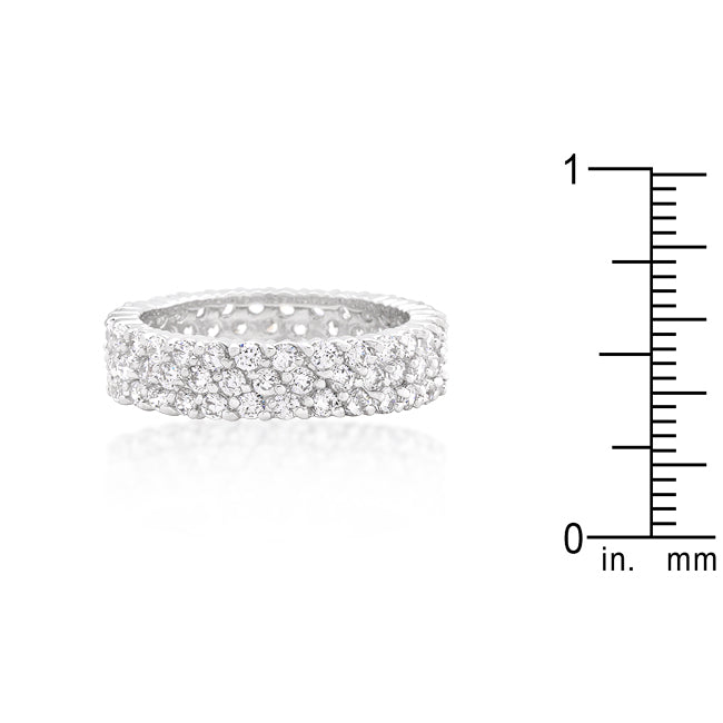 Golden Icon Signature Line Pave Eternity Ring - Friggin Jewelry Fashion