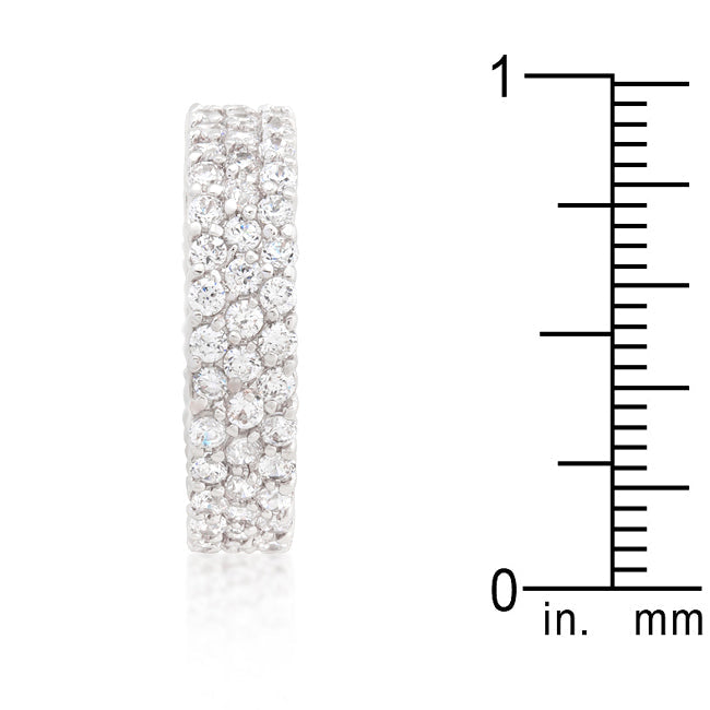 Golden Icon Signature Line Pave Eternity Ring - Friggin Jewelry Fashion