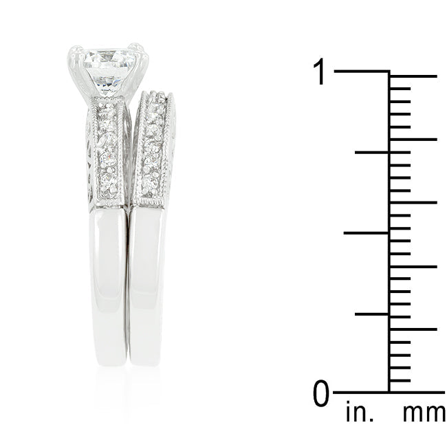 Timeless Edge Classic Series Filigree Engagement Set - Friggin Jewelry Fashion