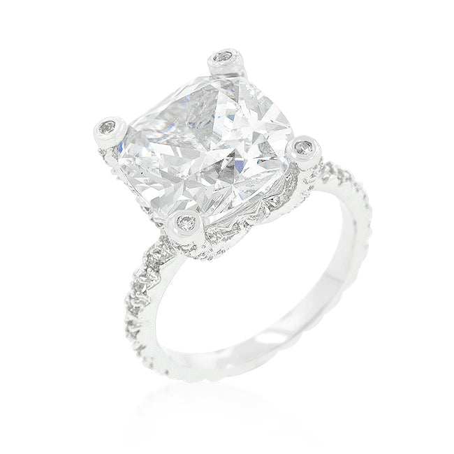Refined Glow Classic Line Brilliant Engagement Ring - Friggin Jewelry Fashion