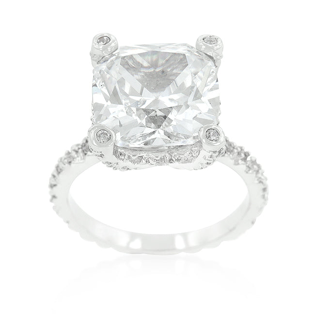 Refined Glow Classic Line Brilliant Engagement Ring - Friggin Jewelry Fashion
