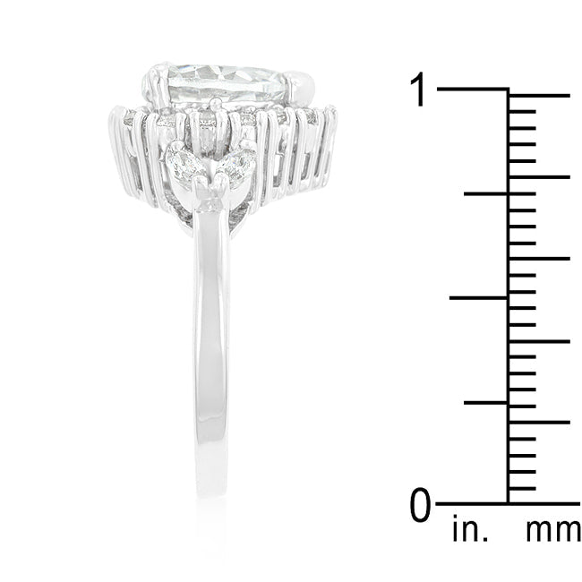 Daring Form Icon Series Heart Halo Engagement Ring - Friggin Jewelry Fashion
