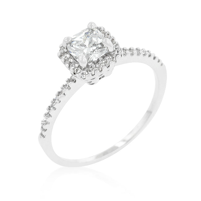 Minimal Edge Timeless Edit Princess Cut Halo Engagement Ring - Friggin Jewelry Fashion