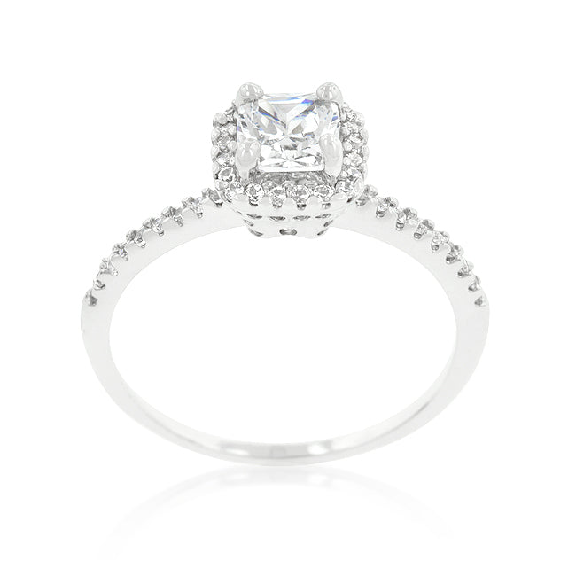 Minimal Edge Timeless Edit Princess Cut Halo Engagement Ring - Friggin Jewelry Fashion