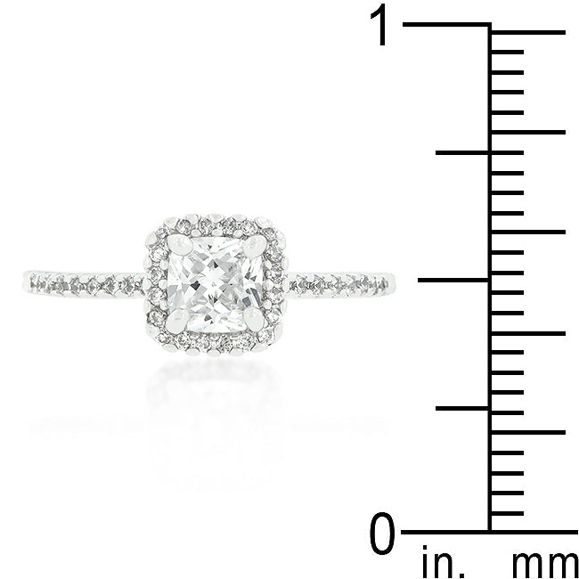 Minimal Edge Timeless Edit Princess Cut Halo Engagement Ring - Friggin Jewelry Fashion