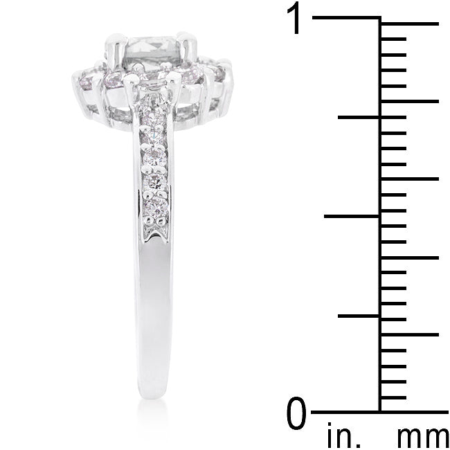 Smart Spark Modern Classic Bella Birthstone Engagement Ring in Clear - Friggin Jewelry Fashion