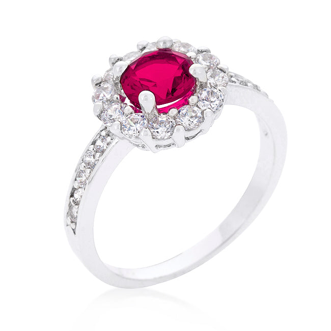 Heritage Form Modern Icon Bella Birthstone Engagement Ring in Pink - Friggin Jewelry Fashion
